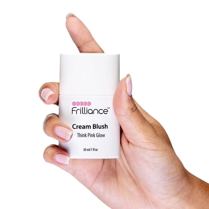 Fiona Frills Makeup Cream Blush in Think Pink Glow Frilliance